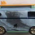 Fossil Surf Van Desk Clock Surfer Peace Van with Surf Boards